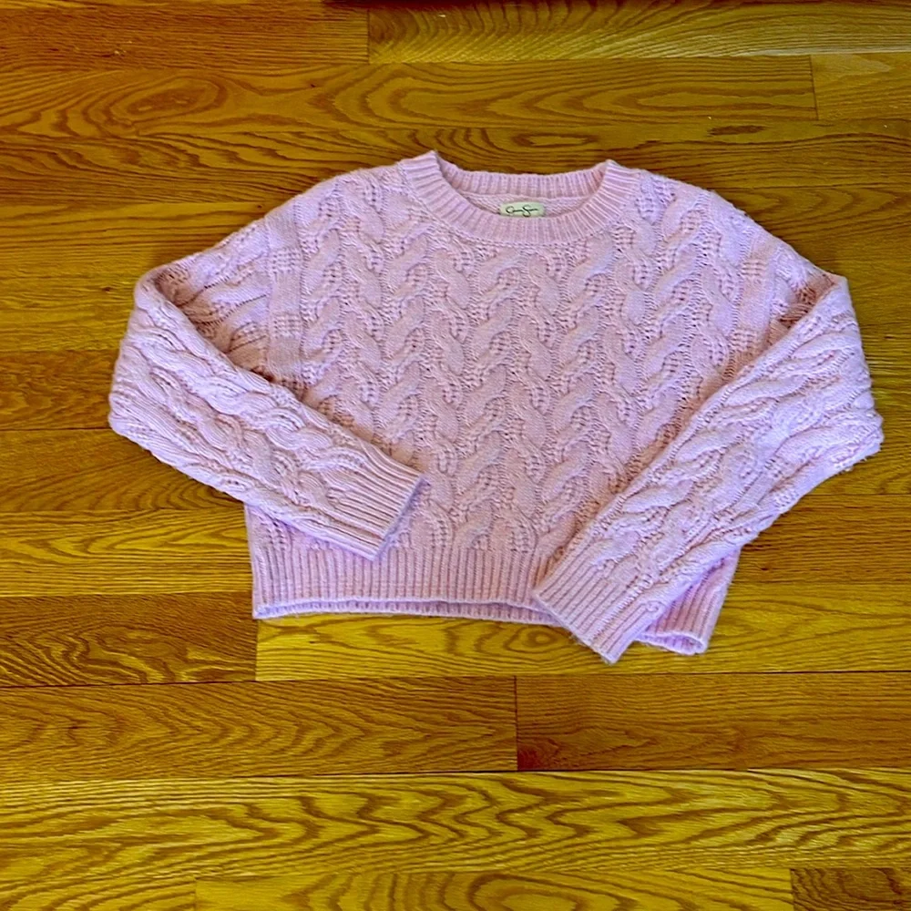 Jessica Simpson Cable Knit Sweater Medium - Picture 4 of 7